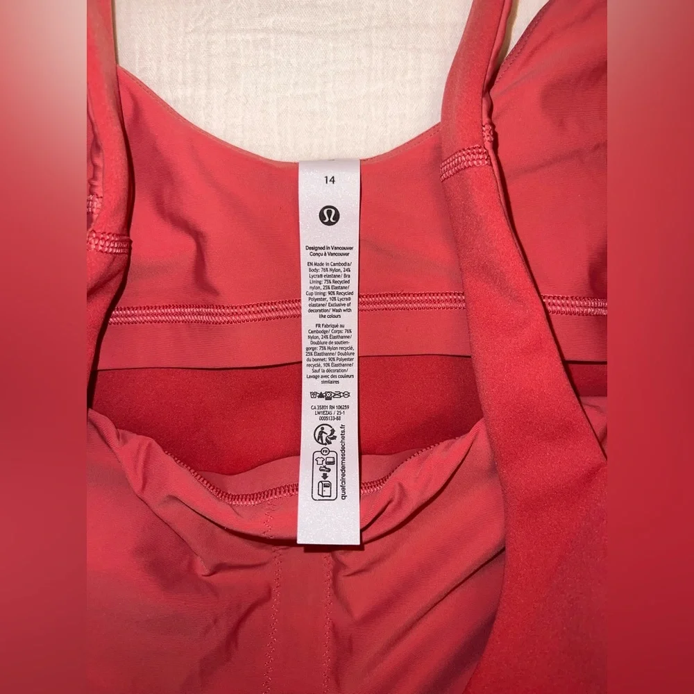 Lululemon Glow Up‎ Tank | Size 14 | DTRE | NWT